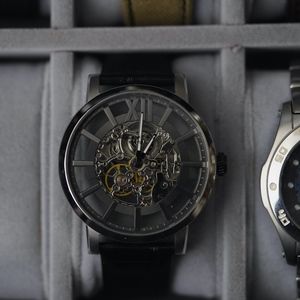 Kenneth Cole Automatic Watch Crocodile Leather